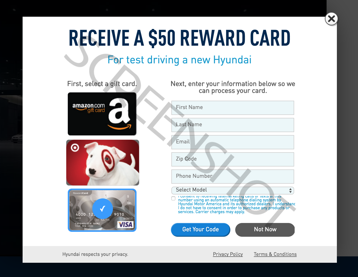 FREE $50 Visa Prepaid Card