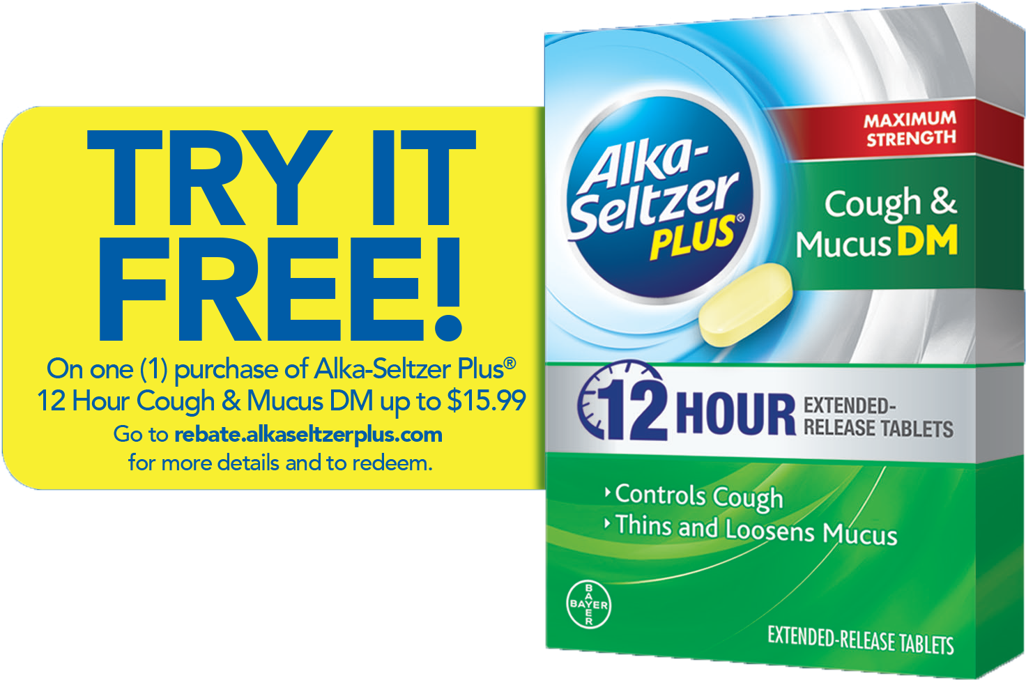 Free Alka-Seltzer Plus Cough & Mucus DM | VonBeau