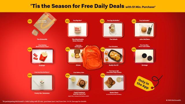 FREE McDonald's Food w/$1 Minimum Purchase