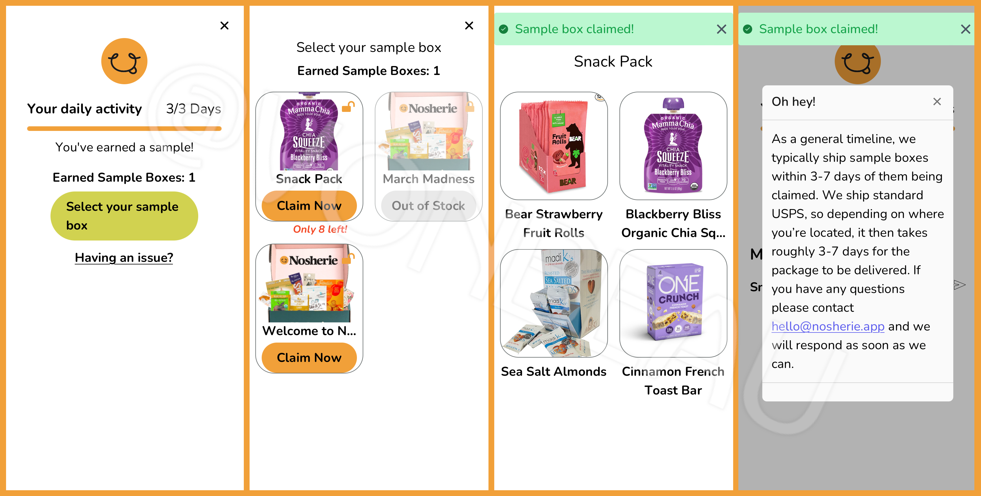 nosherie-app-sample-box-rewards