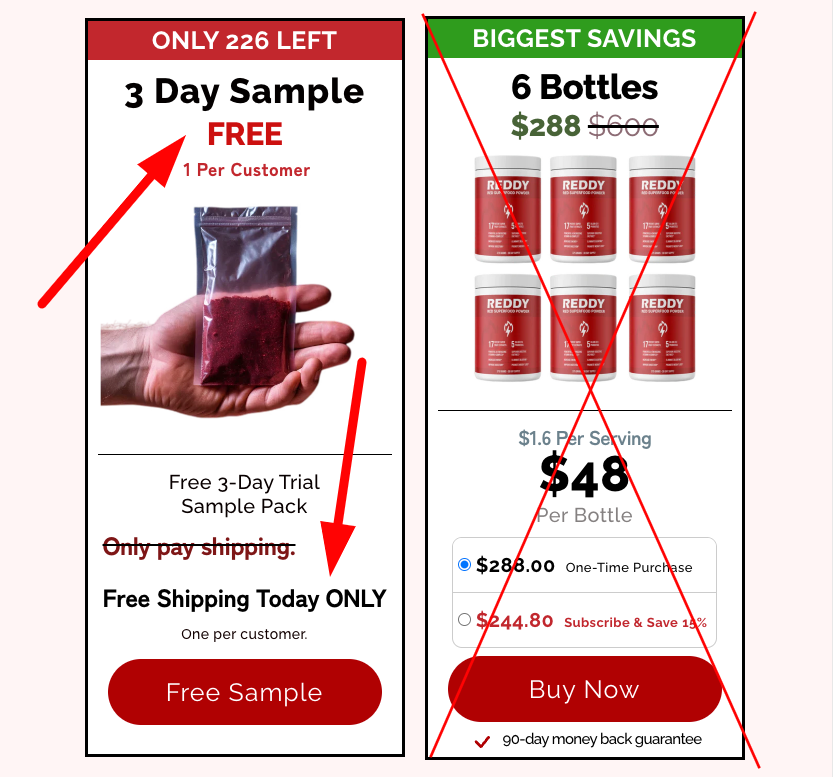 reddy-free-sample-free-shipping-screenshot
