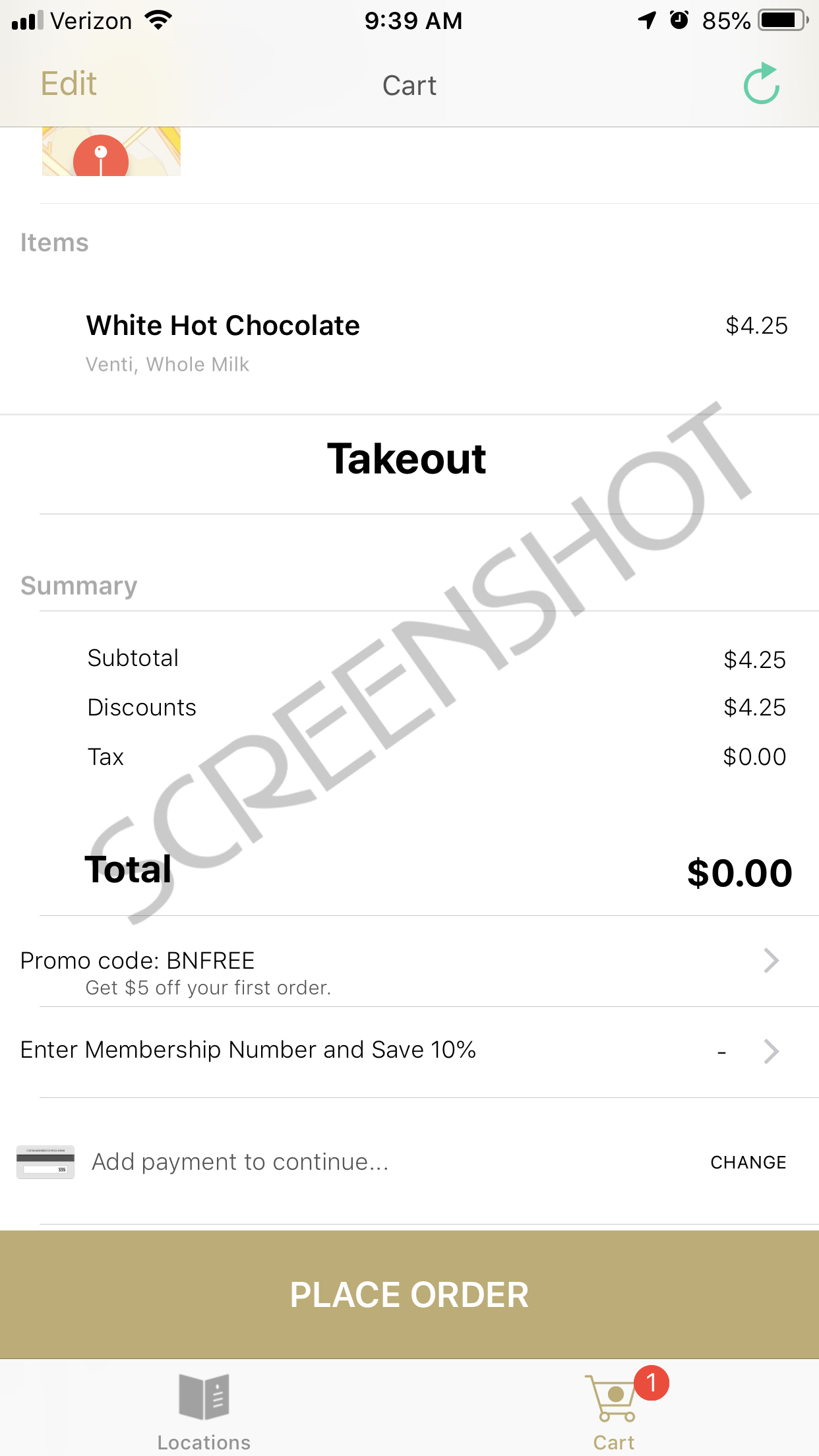 Free 5 Order At Barnes Noble Cafe With App Select Locations Only