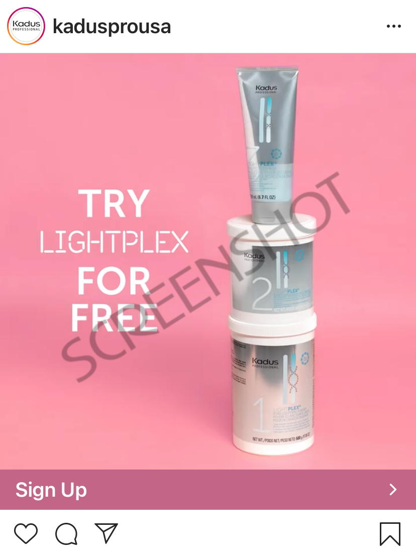Sponsored ad for FREE Lightplex Bond Lightening System for Licensed Cosmetologists