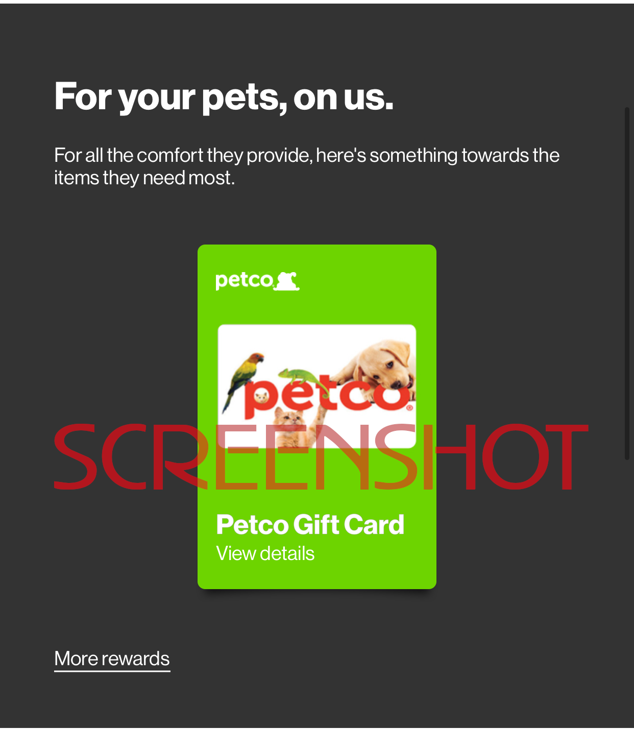 FREE Gift Card Reward Screenshot