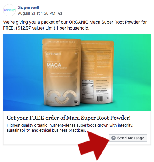 FREE Superwell ORGANIC Super Root Powder (A $12.97 Value)