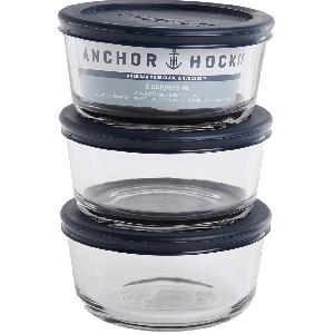 Glass Food Containers w/Lids $6