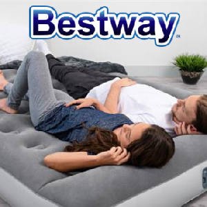 2 FREE Bestway Airbeds with Built-in Pump