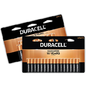 Free Duracell Coppertop AA/AAA Batteries