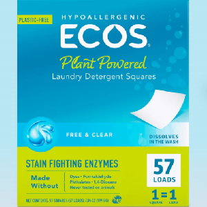FREE ECOS Liquidless Laundry Sheets Sample