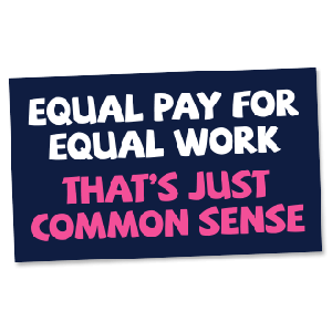 FREE Equal Pay Bumper Sticker