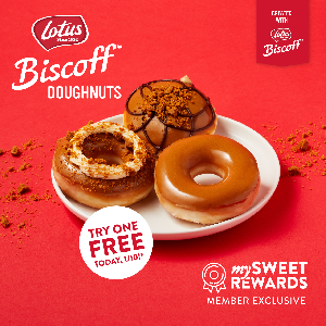 FREE Biscoff Doughnut w/ any purchase