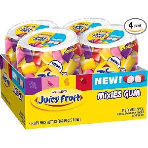 4pk Juicy Fruit Mixies Sugarfree Gum $5.40