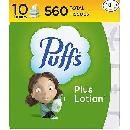 10 Boxes of Puffs Plus Lotion Tissues $12