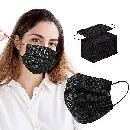 100 Black Disposable Face Masks $5.94