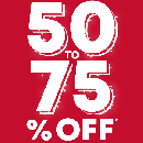 50%-75% OFF Everything