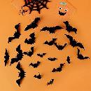 80-Pack of 3D Bats Wall Stickers $3.99