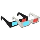 Free White or Black 3D Glasses