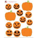 Free Jack-O-Lantern Stickers
