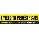 Free I Yield Bumper Sticker