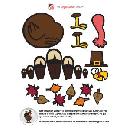 Free Paper Plate Turkey Stickers