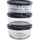 Glass Food Containers w/Lids $6