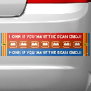FREE Bean Emoji Bumper Sticker
