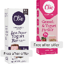 2 FREE Clio Yogurt Bars