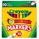 10ct Crayola Markers 99¢ or less