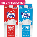 FREE DairyPure Milk after Cash Back