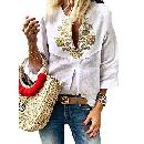 Women's Tribal Printed V Neck Top $7.97