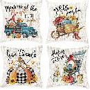 Set of 4 Decorative Throw Pillow Covers $7