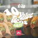 10 Del Taco Value Tacos for $4.20