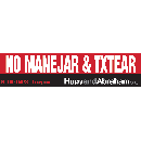 Free 'NO MANEJAR & TXTEAR' Bumper Sticker