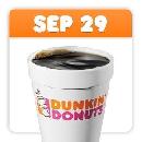 Free Coffee at Dunkin Donuts