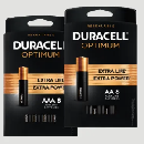 Free Duracell Optimum Batteries