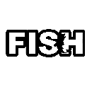 FREE Fish Catch Logo Sticker