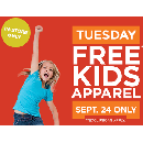 Free Kids Apparel on 9/24