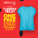 Free Apparel at Sears Outlet 7/1
