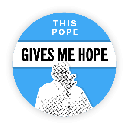 Free Pope Gives Me Hope Sticker