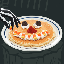 FREE Scary Face Pancakes