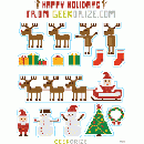 Free Geeky Holiday Stickers