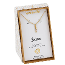 Cubic Zirconia Gold Bar Necklace $12.80