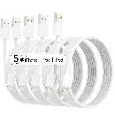 10FT Lightning iPhone Cables 5pk $7.99