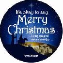 Free Merry Christmas Button