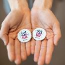 Two FREE Keep Girls Safe Buttons