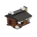 Free LEGO Log Cabin Mini Model