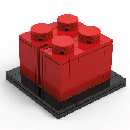 Free LEGO Red Brick Build Model