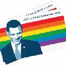 Free LGBT for Obama Sticker