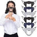6pk Face Covering with Clear Window $7.49