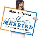 Free Just Married Sign